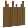 Tête de lit murale Marron miel 82,5x3x80 cm Bois massif de pin 