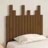 Tête de lit murale Marron miel 82,5x3x80 cm Bois massif de pin 