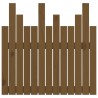Tête de lit murale Marron miel 82,5x3x80 cm Bois massif de pin 