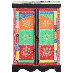 Table consoleMulticolore 50x30x75 cm en bois de mangue massif 