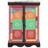 Table consoleMulticolore 50x30x75 cm en bois de mangue massif 