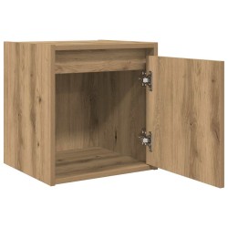 Tables de chevet murales 2 pcs chêne artisanal 38x34x40 cm 