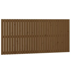 Tête de lit murale Marron miel 185x3x90 cm Bois massif de pin 