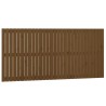 Tête de lit murale Marron miel 185x3x90 cm Bois massif de pin 