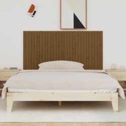 Tête de lit murale Marron miel 185x3x90 cm Bois massif de pin 