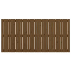 Tête de lit murale Marron miel 185x3x90 cm Bois massif de pin 