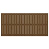 Tête de lit murale Marron miel 185x3x90 cm Bois massif de pin 