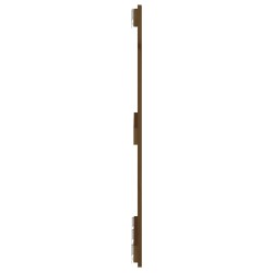 Tête de lit murale Marron miel 185x3x90 cm Bois massif de pin 