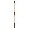 Tête de lit murale Marron miel 185x3x90 cm Bois massif de pin 