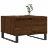 Table basse chêne marron 55x55x36,5 cm bois d'ingénierie 