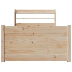 Cadre de lit avec tête de lit sans matelas 90x200 cm 