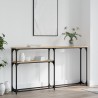 Table console chêne sonoma 145x22,5x75 cm bois d'ingénierie 