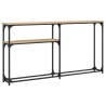 Table console chêne sonoma 145x22,5x75 cm bois d'ingénierie 