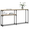 Table console chêne sonoma 145x22,5x75 cm bois d'ingénierie 