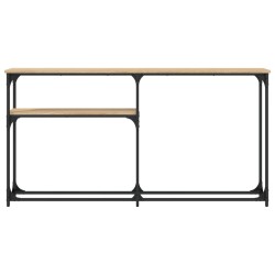 Table console chêne sonoma 145x22,5x75 cm bois d'ingénierie 