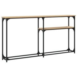 Table console chêne sonoma 145x22,5x75 cm bois d'ingénierie 
