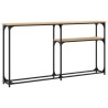 Table console chêne sonoma 145x22,5x75 cm bois d'ingénierie 