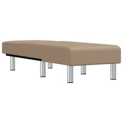 Chaise longue capuccino similicuir 