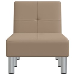 Chaise longue capuccino similicuir 