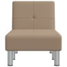 Chaise longue capuccino similicuir 