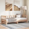 Lit coulissant 2x(80x200) cm Bois de pin massif 
