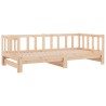 Lit coulissant 2x(80x200) cm Bois de pin massif 