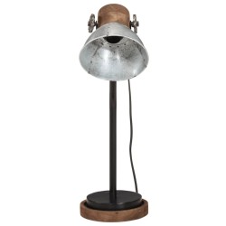 Lampe de bureau 25 W argent vintage 18x18x60 cm E27 