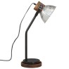 Lampe de bureau 25 W argent vintage 18x18x60 cm E27 