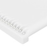 Tête de lit à LED Blanc 163x16x118/128 cm Similicuir 