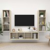 Ensemble de meubles TV 3 pcs Chêne sonoma Bois d'ingénierie 