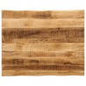 Dessus de table bord vivant 100x80x3,8 cm bois de manguier brut 