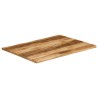 Dessus de table bord vivant 100x80x3,8 cm bois de manguier brut 