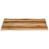 Dessus de table bord vivant 100x80x3,8 cm bois de manguier brut 