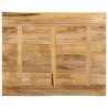 Dessus de table bord vivant 100x80x3,8 cm bois de manguier brut 