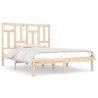 Cadre de lit sans matelas 135x190 cm bois massif 