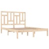 Cadre de lit sans matelas 135x190 cm bois massif 