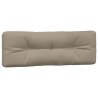 Coussins de palette lot de 5 taupe tissu 