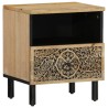 Tables de chevet 2 pcs 40x33x46 cm Bois de manguier solide 