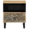 Tables de chevet 2 pcs 40x33x46 cm Bois de manguier solide 