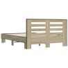 Cadre de lit sans matelas chêne sonoma 120x200 cm 