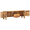 Meuble TV 115x30x42 cm Bois solide 