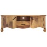 Meuble TV 115x30x42 cm Bois solide 