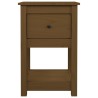 Table de chevet Marron miel 40x35x61,5 cm Bois de pin solide 