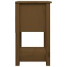 Table de chevet Marron miel 40x35x61,5 cm Bois de pin solide 