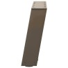 Pieds de table basse en U, 2 pièces, acier naturel, 40 x (30-31) cm 