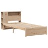 Lit bibliothèque sans matelas 75x190 cm bois de pin massif 