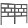 Tête de lit Gris 156x4x100 cm Bois massif de pin 