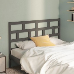 Tête de lit Gris 156x4x100 cm Bois massif de pin 