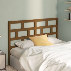 Tête de lit Marron miel 156x4x100 cm Bois massif de pin 