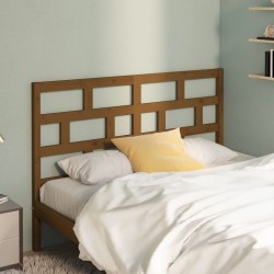 Tête de lit Marron miel 156x4x100 cm Bois massif de pin 